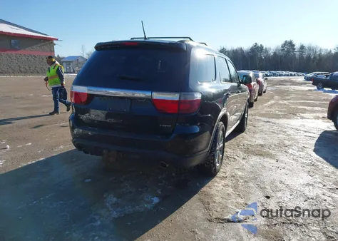 2012 Dodge Durango Crew from USA, damaged, VIN 1C4SDJDT9CC122270